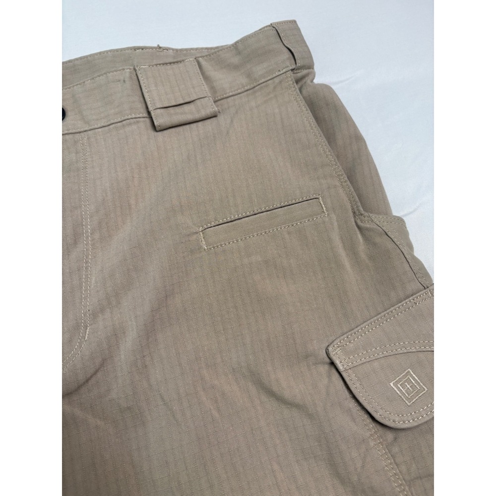 5.11 Tactical Cargo Pants Mens 36x32 Khaki Excellent Ripstop Multi-Pocket - Picture 10 of 12